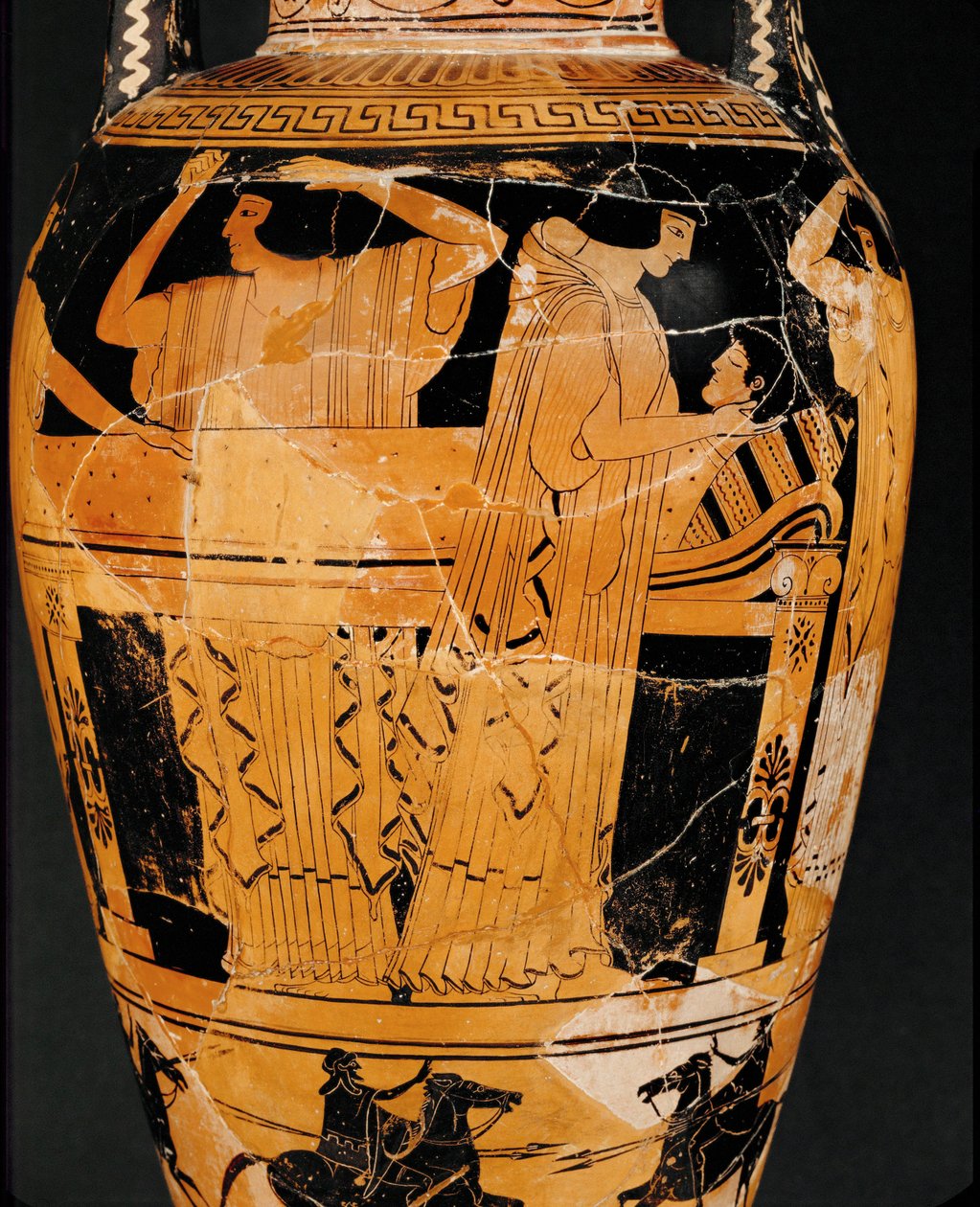 Prothese, het leggen van het lijk ... door Kleophrades Painter (fl.500 475 BC)
