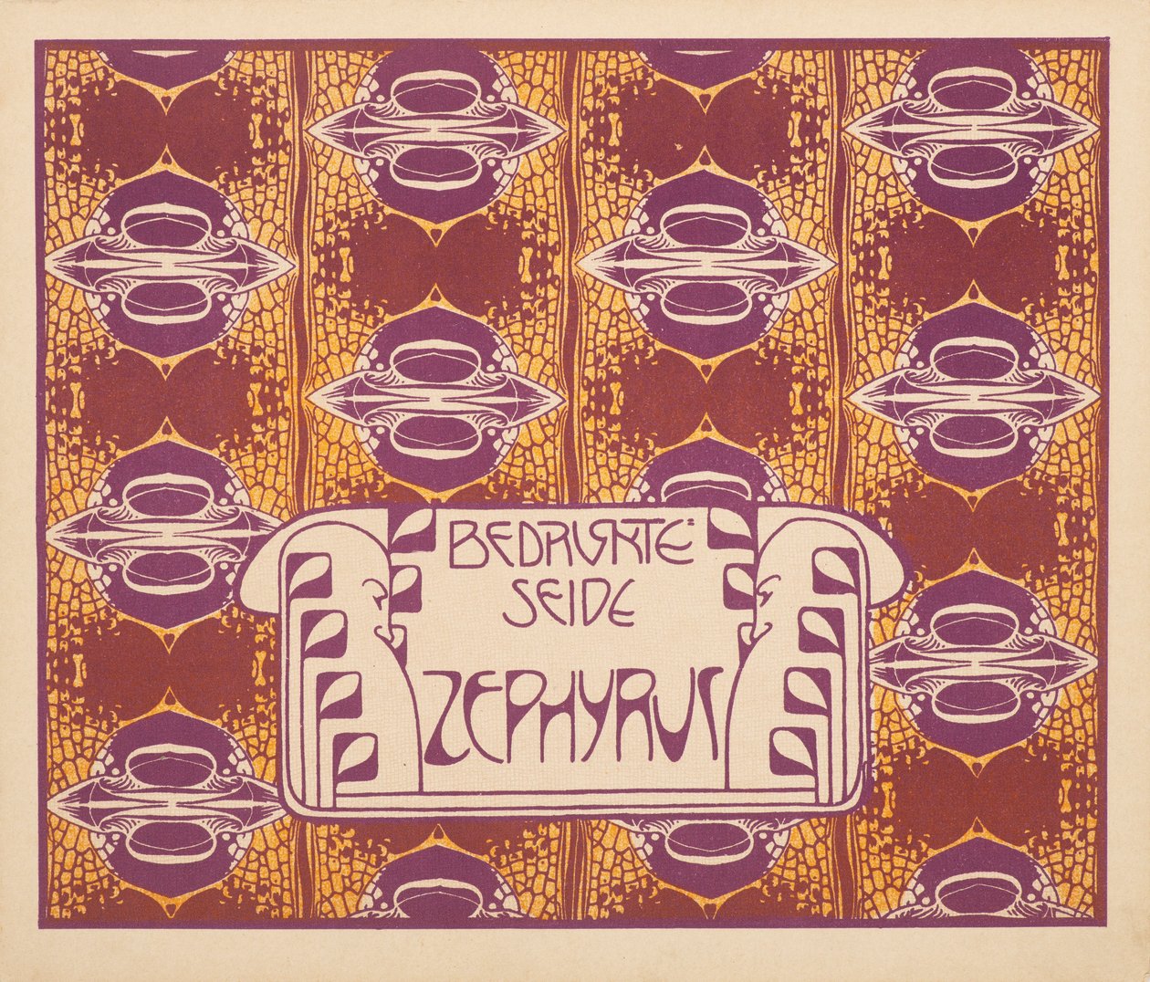 Gedrukte zijden zephyr, 1901 door Koloman Moser