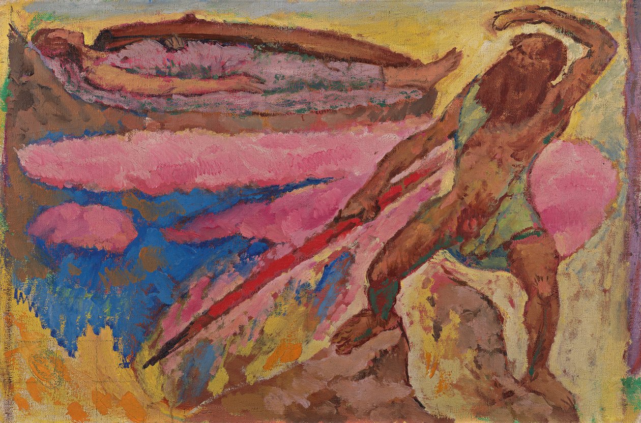 Wotan en Brünhilde door Koloman Moser