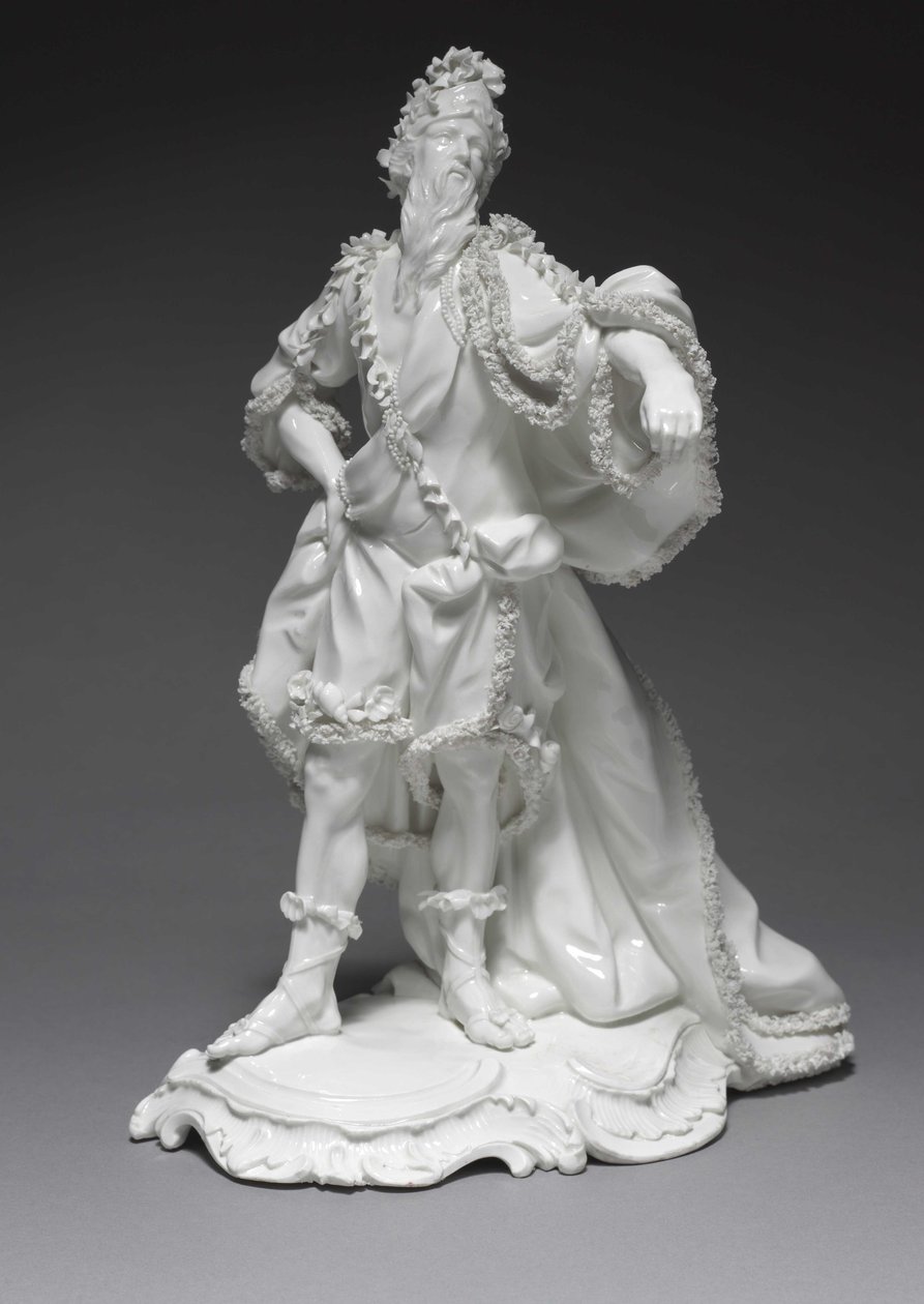 Oceanus, Frankenthal Porselein Fabriek, Duitsland, ca. 1765 door Konrad Linck
