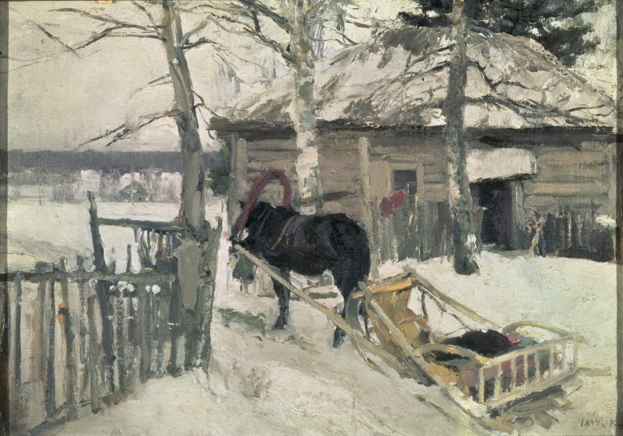 Winter, 1894 door Konstantin Alekseevich Korovin