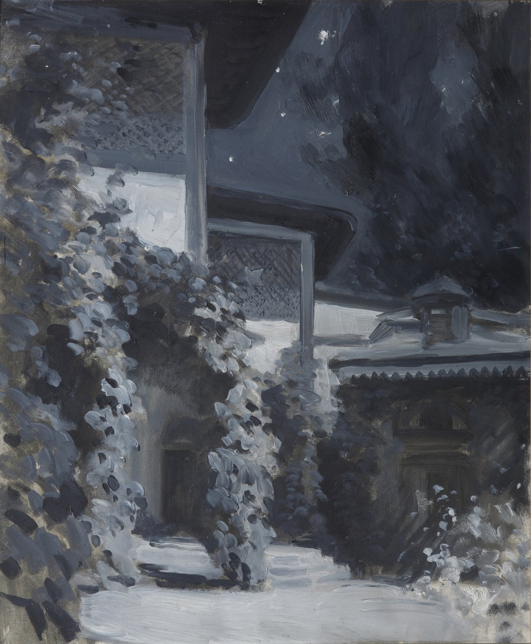 Bakhchisaray Paleis. Illustratie bij het gedicht De Fontein van Bahçesaray door A. Poesjkin door Konstantin Alekseevich Korovin