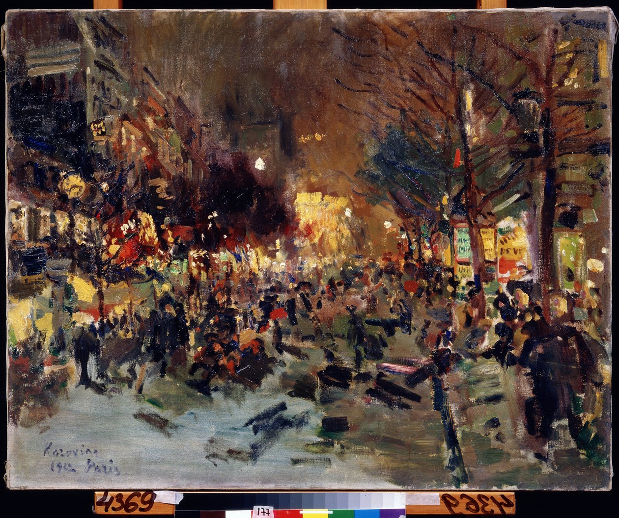 Grote Boulevard in Parijs door Konstantin Alekseevich Korovin