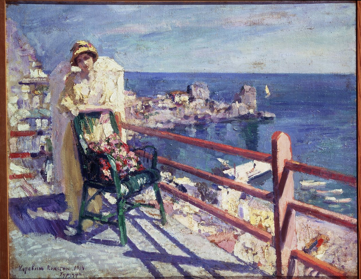 Gurzuf door Konstantin Alekseevich Korovin
