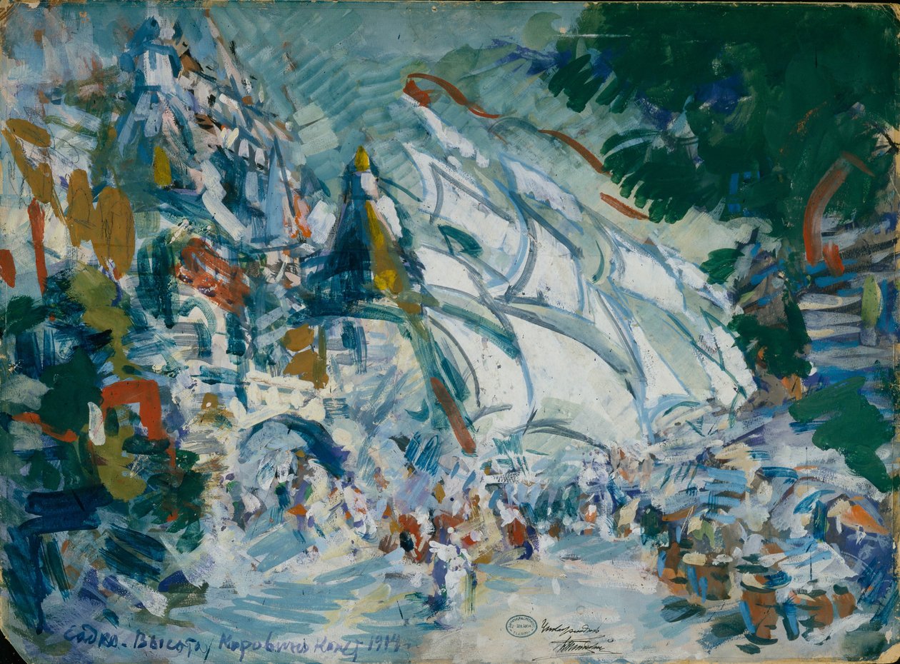 Toneelontwerp voor de opera Sadko door N. Rimsky-Korsakov, 1906 door Konstantin Alekseevich Korovin