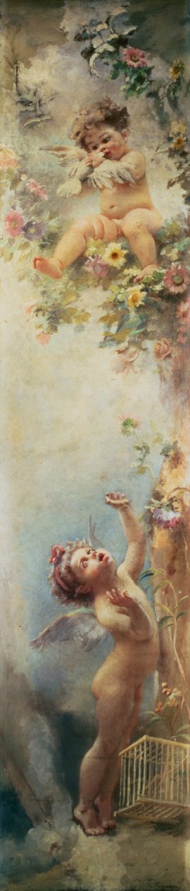 Putti aan het Spelen door Konstantin Egorovich Makovsky