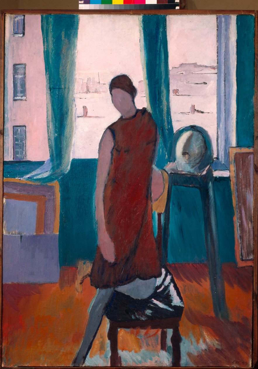 In het atelier door Konstantin Istomin