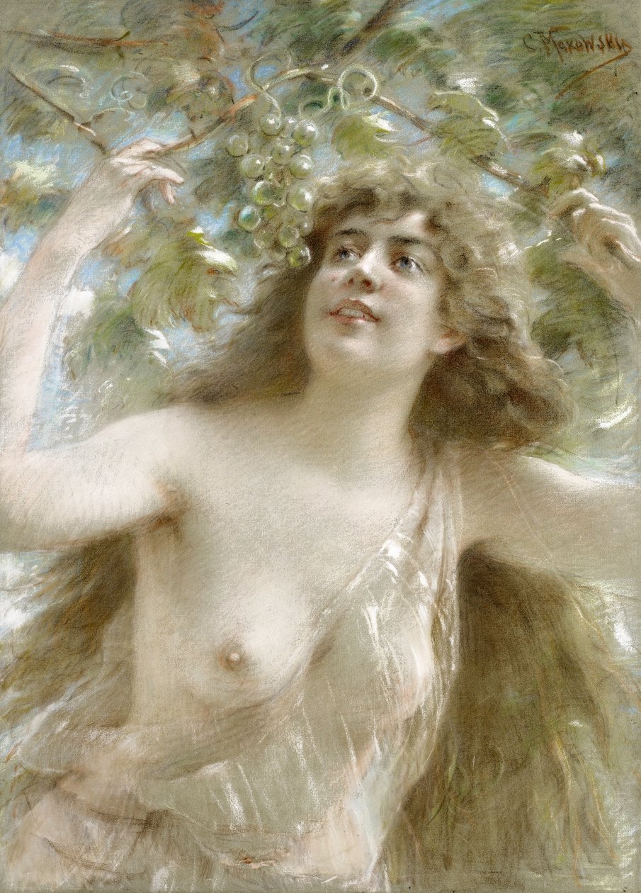 Bacchante door Konstantin Makovsky