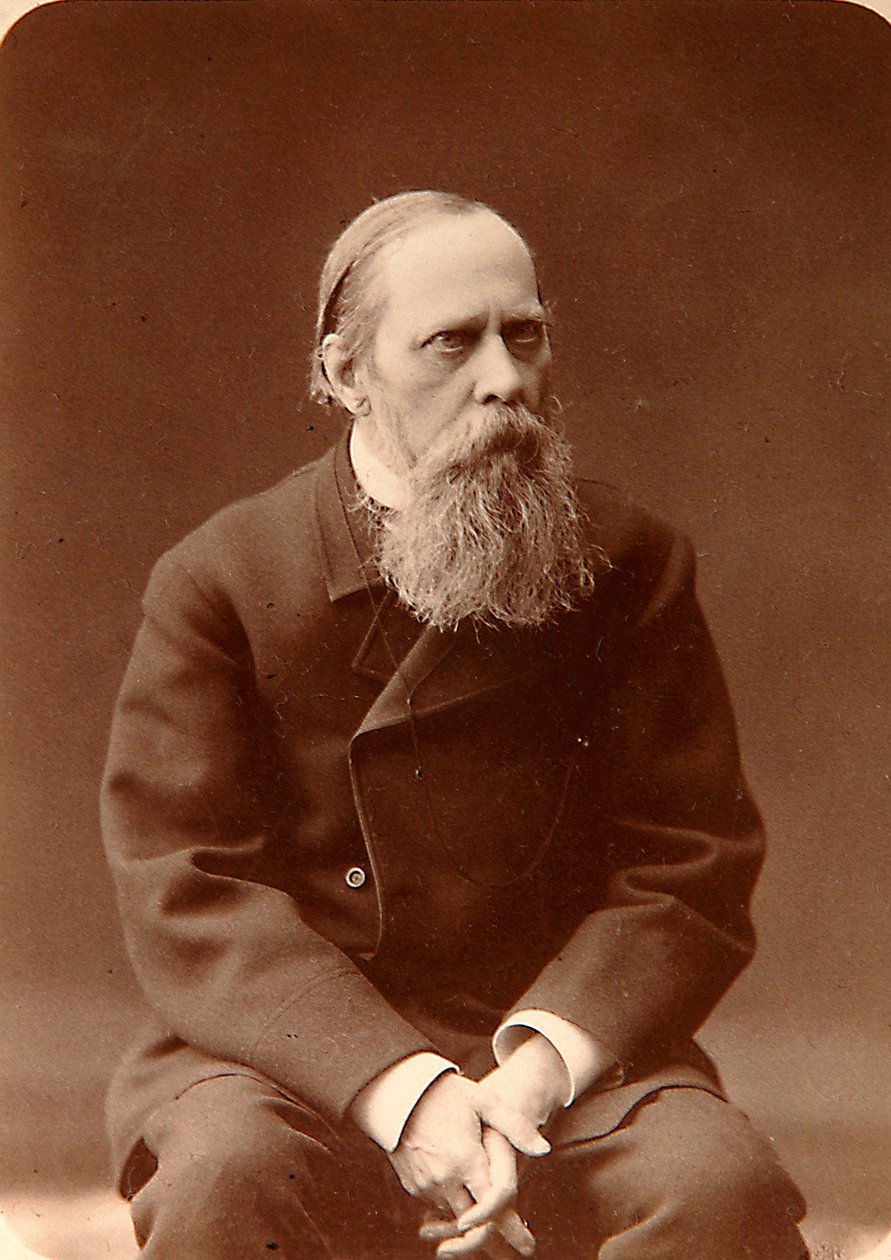 Mikhail Saltykov-Shchedrin, Russische auteur, 1880s door Konstantin Schapiro