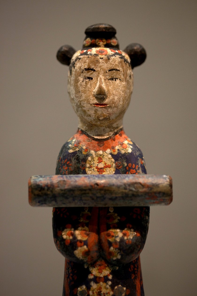 Decoratieve figuur van een graf door Korean School