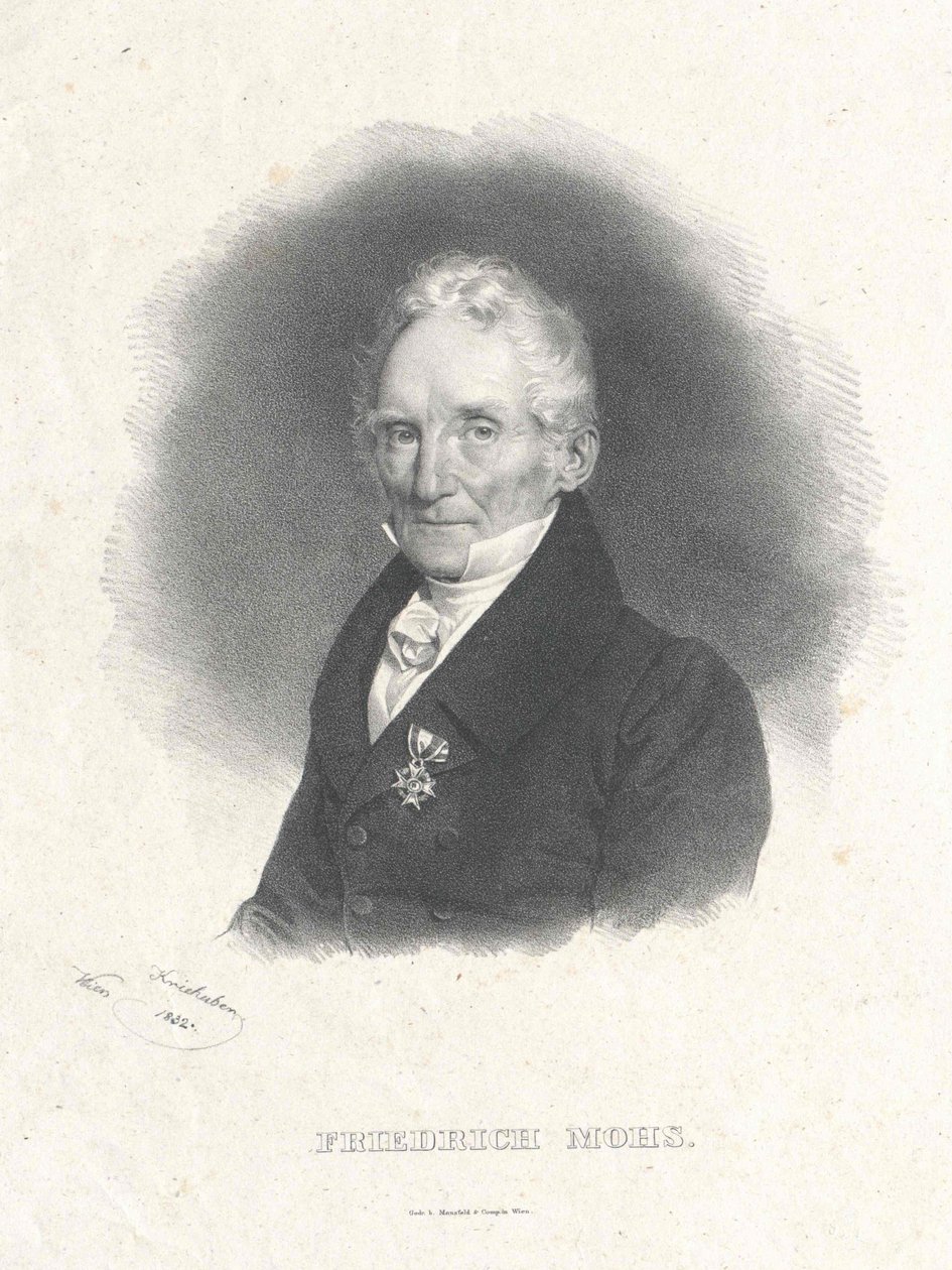 Portret van Friedrich Mohs door Josef Nikolaus Kriehuber