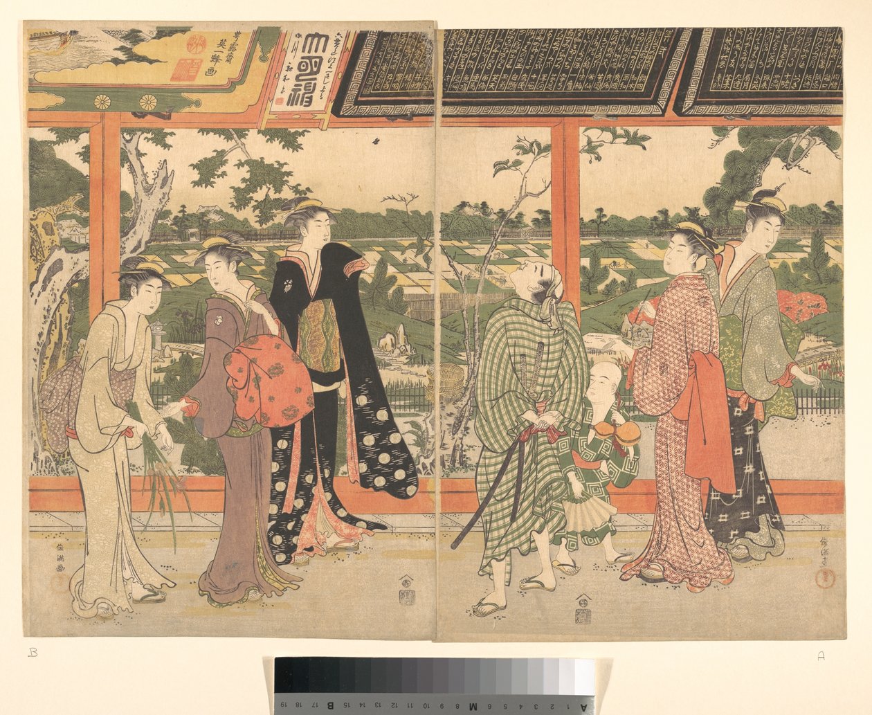 Prent door Kubo Shunman