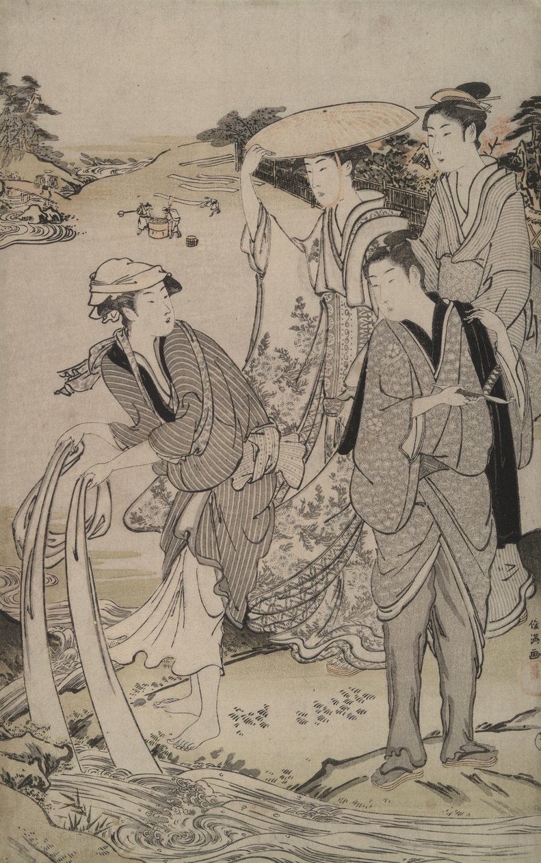 Tamagawa in de Provincie Musashi uit de Zes Juweelrivieren door Kubo Shunman