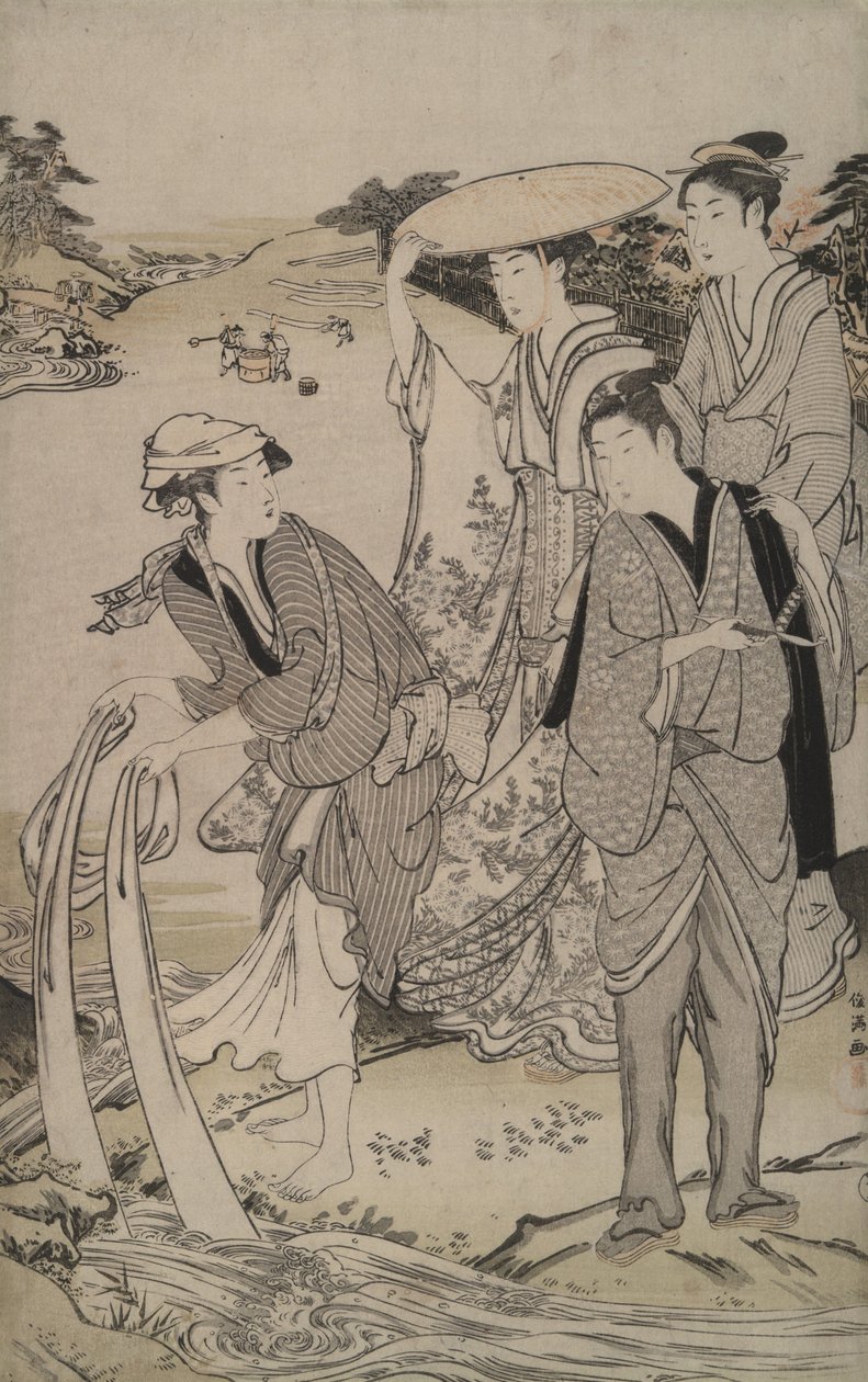 Tamagawa in de provincie Musashi uit de Zes Juwelenrivieren door Kubo Shunman