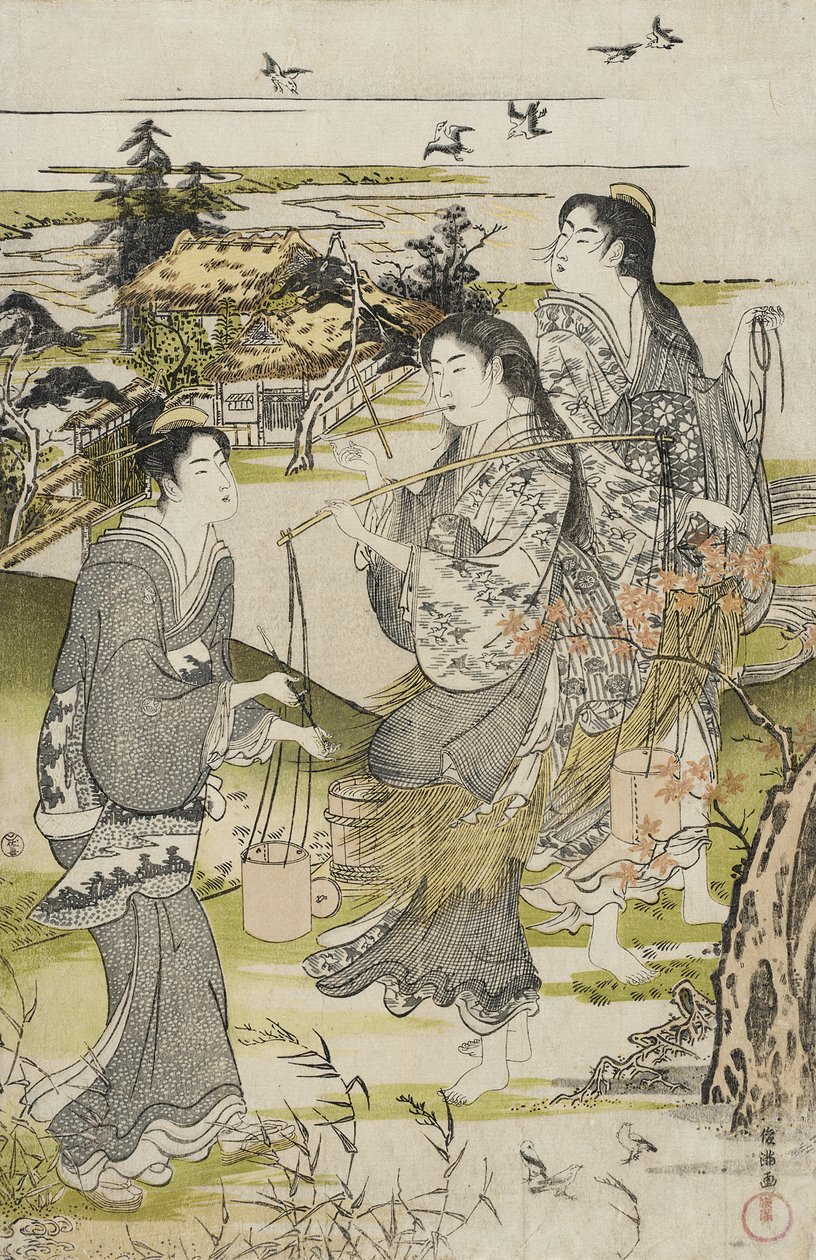 De Jewel-rivier in Noda door Kubo Shunman