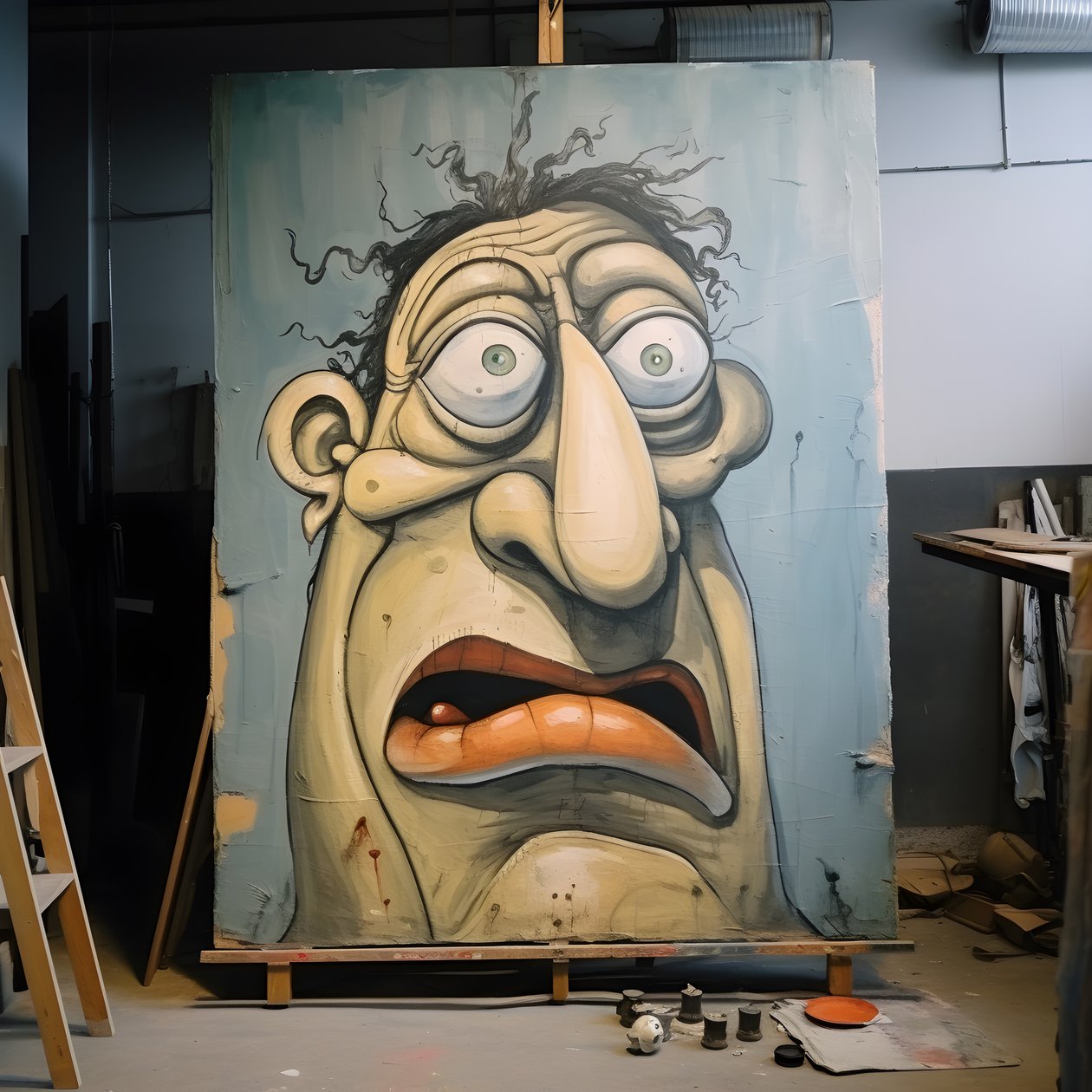 200 jaar oude gigantische schattige oger gezicht 1 door Kurt Heppke