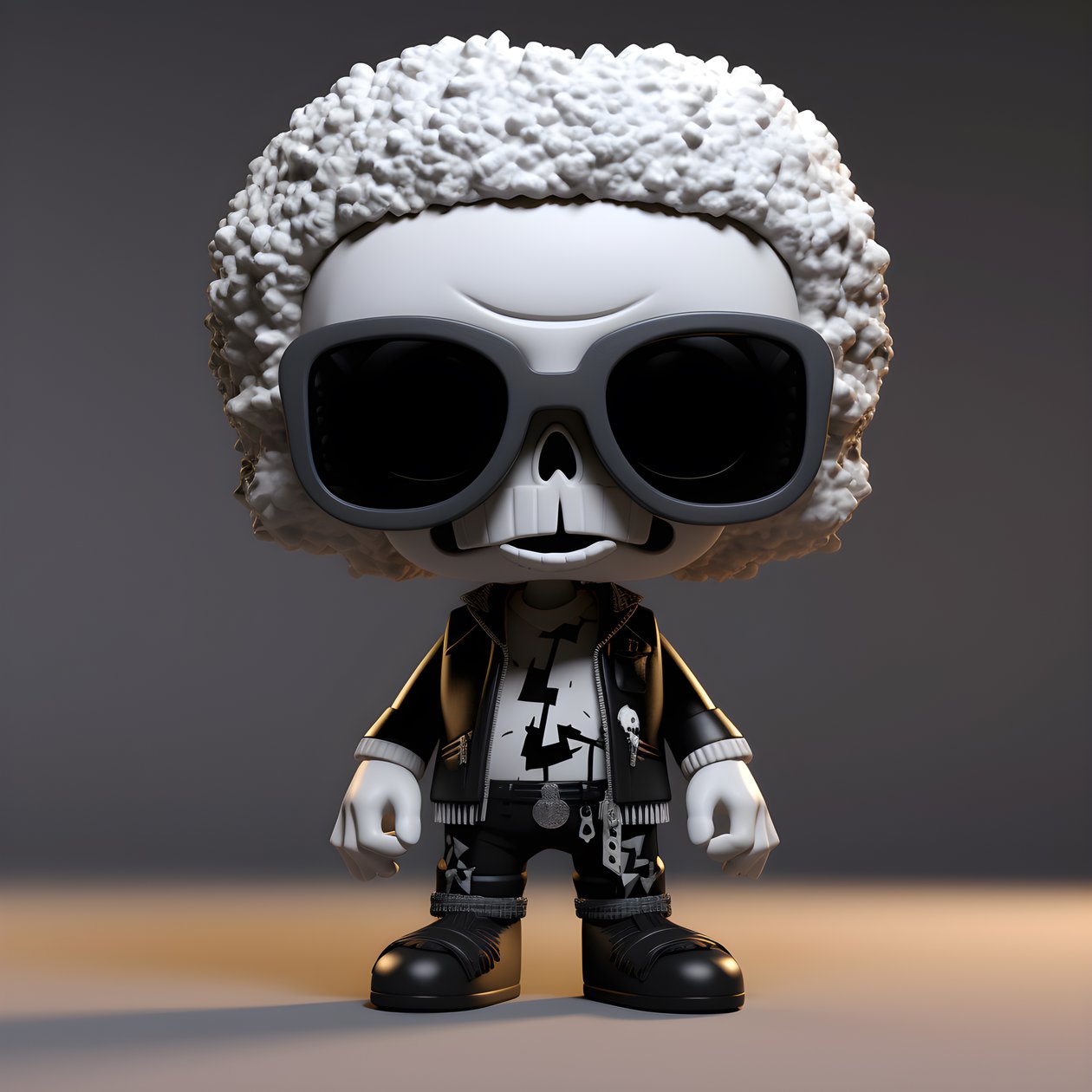 Chibi klein skelet 1 door Kurt Heppke