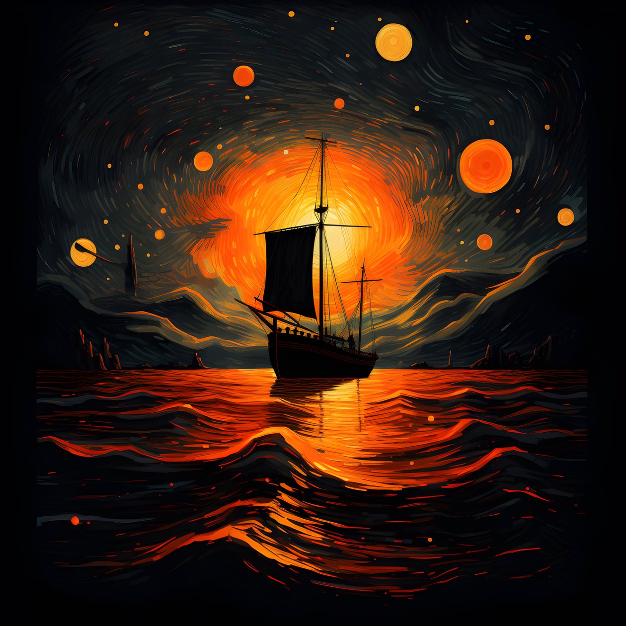het cruiseschip door Kurt Heppke