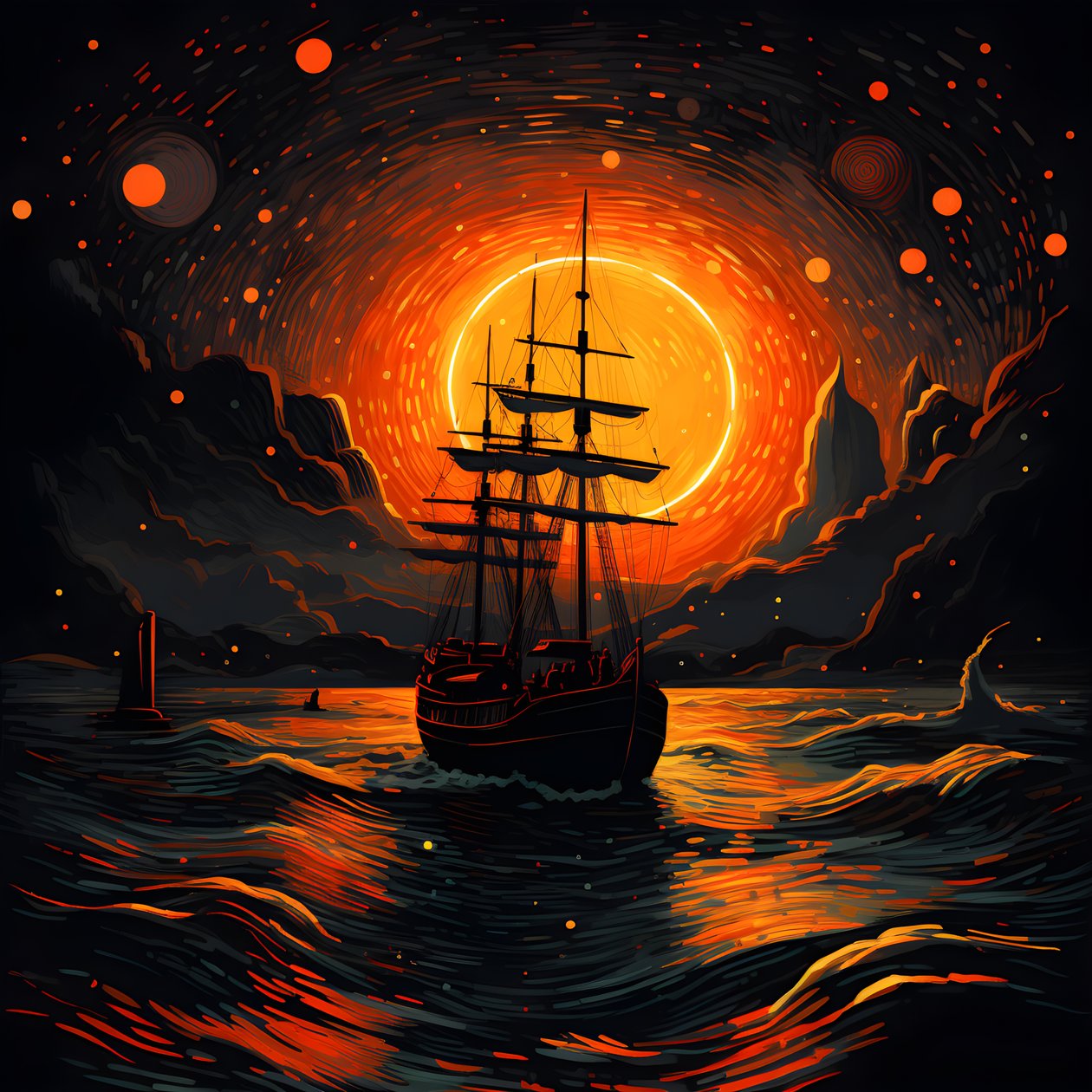het cruiseschip door Kurt Heppke