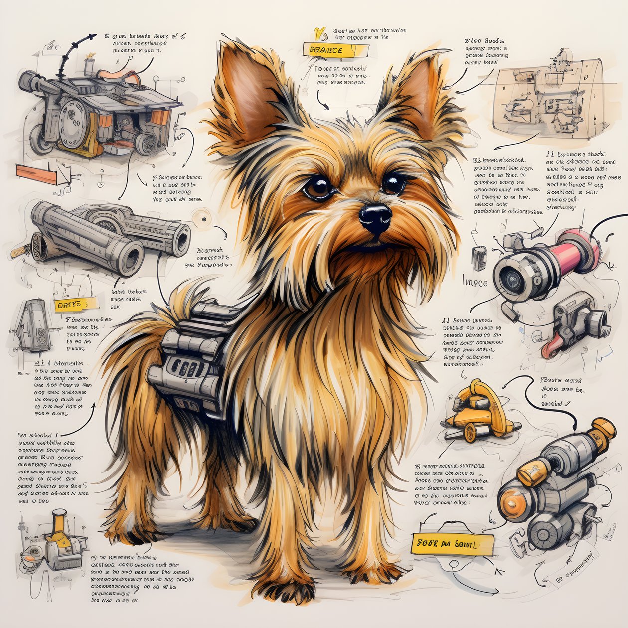 Een uitleg voor een mechanische Yorkie-hond door Kurt Heppke