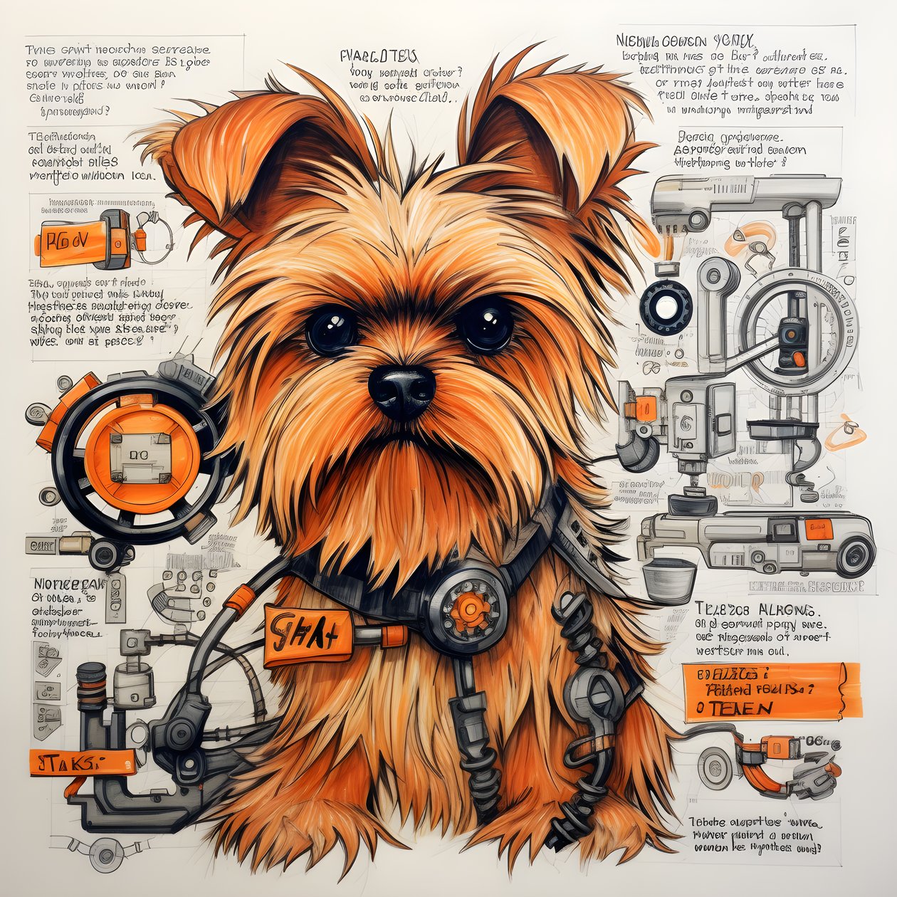 Een uitleg voor een mechanische Yorkie-hond door Kurt Heppke