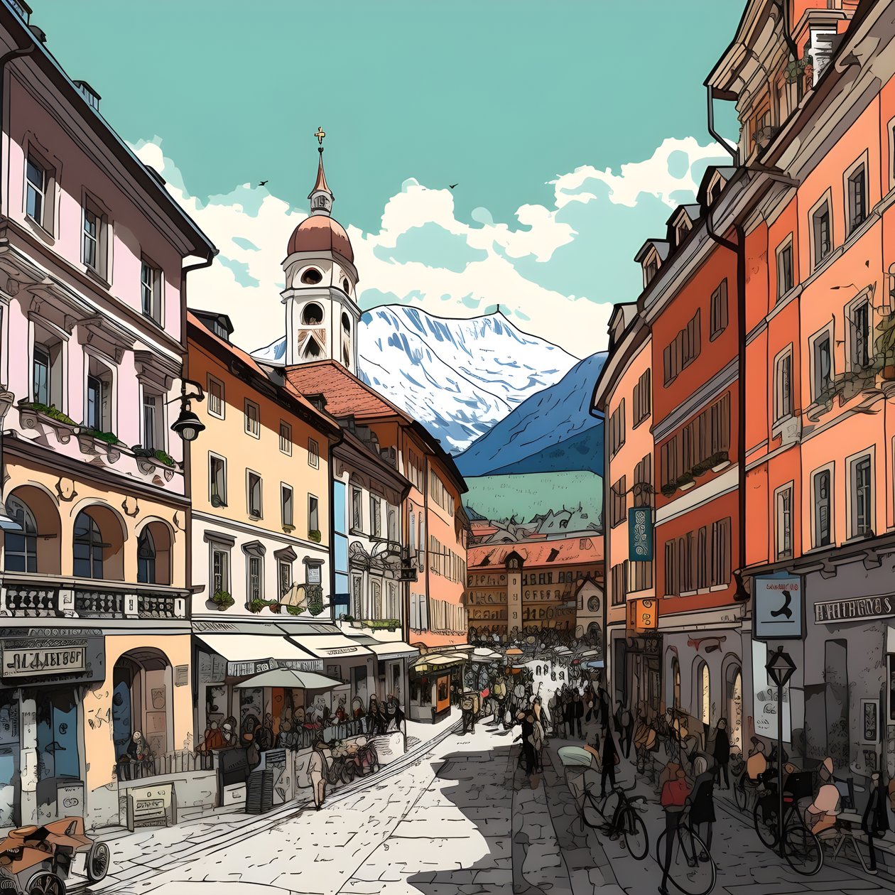 Innsbruck, tekenfilm 3 door Kurt Heppke