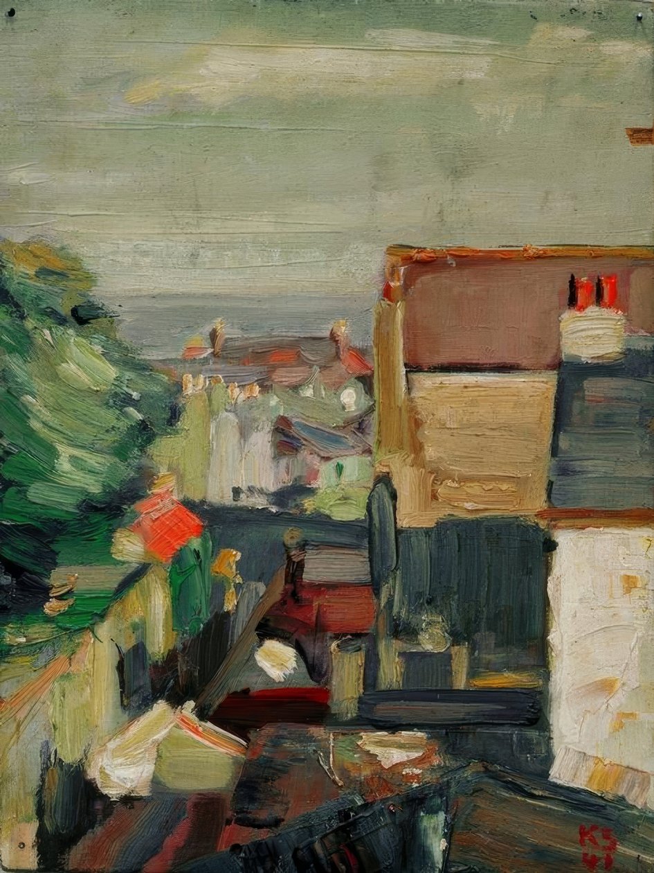 Landschap van Douglas door Kurt Schwitters