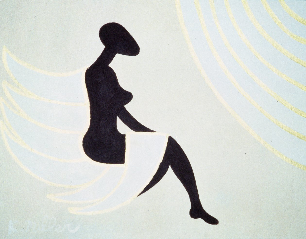 Lady Angel, 2005 (acrylverf op doek) door Kurtis L. Miller