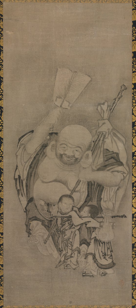 Hotei met Daoïstische Onsterfelijken: Hotei, ca. 1575-1600 door Kyūseki Tomonobu