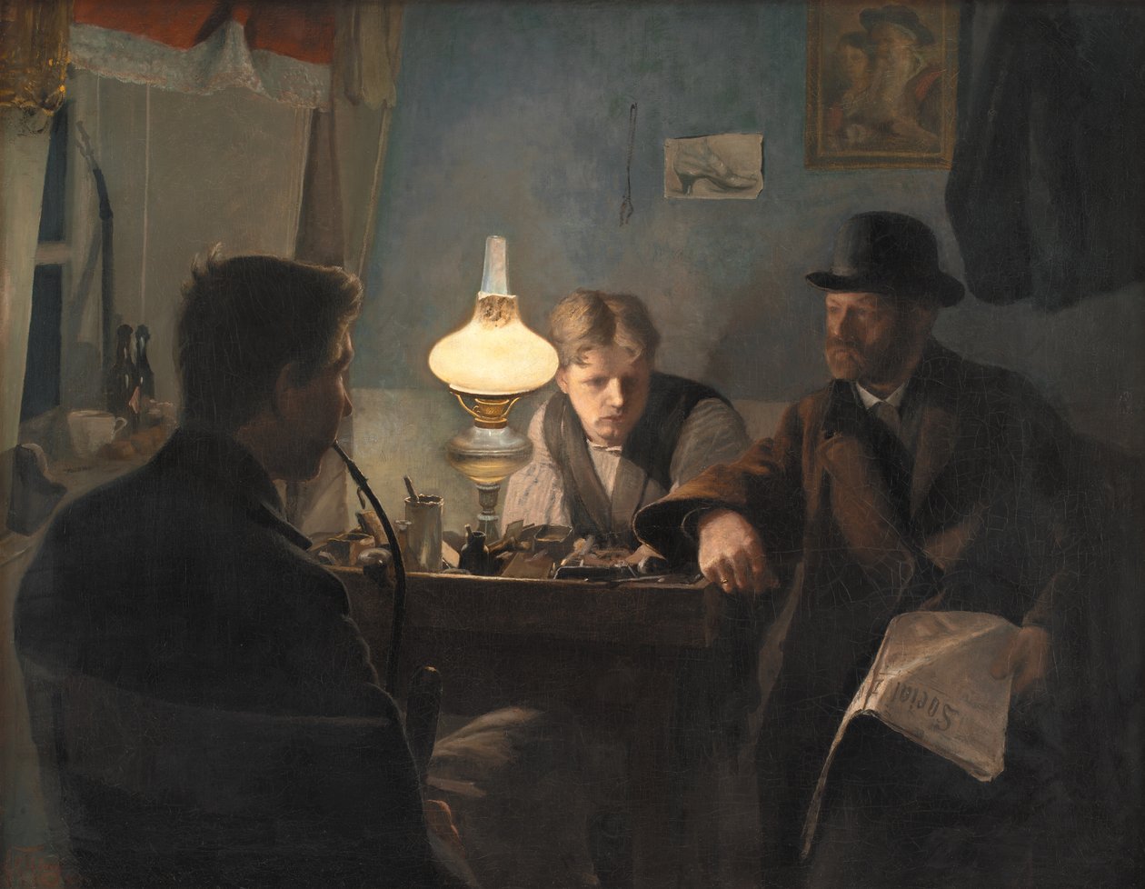 Een bezoek aan een schoenmakerswerkplaats door Laurits Andersen Ring