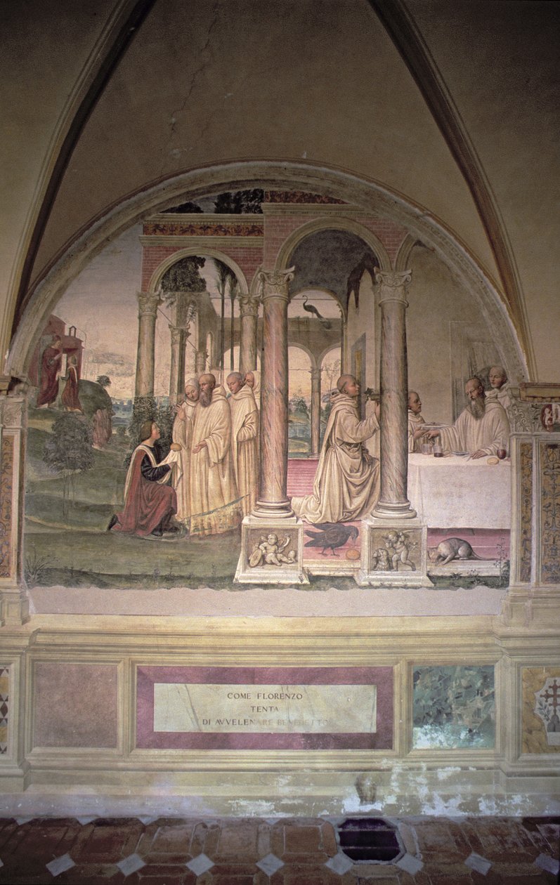 Het leven van St. Benedictus door L. Signorelli