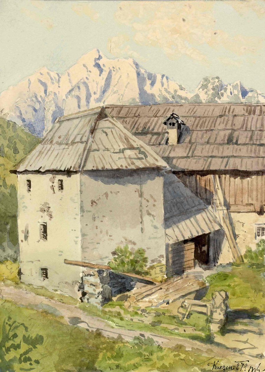 Podkoren met Ponco op de achtergrond door Ladislav Benesch