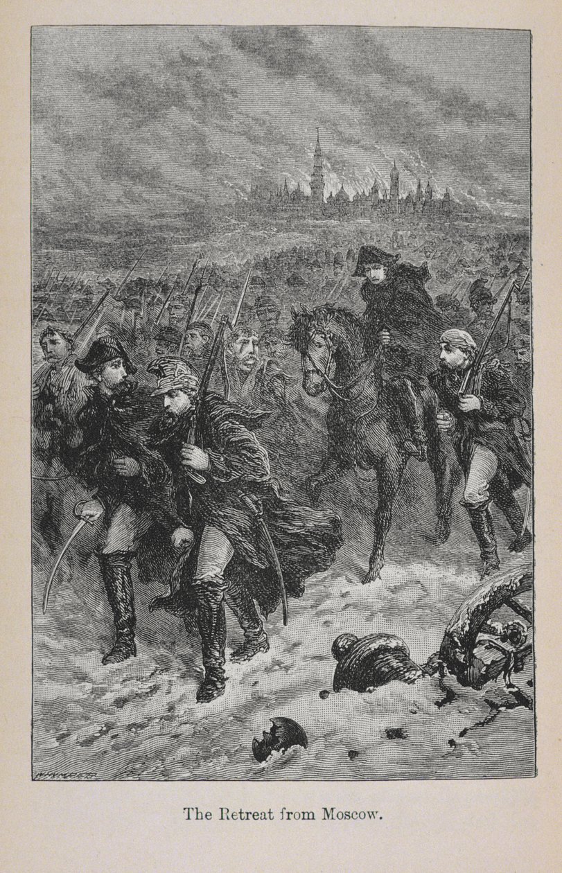 Terugtocht uit Moskou, illustratie uit 