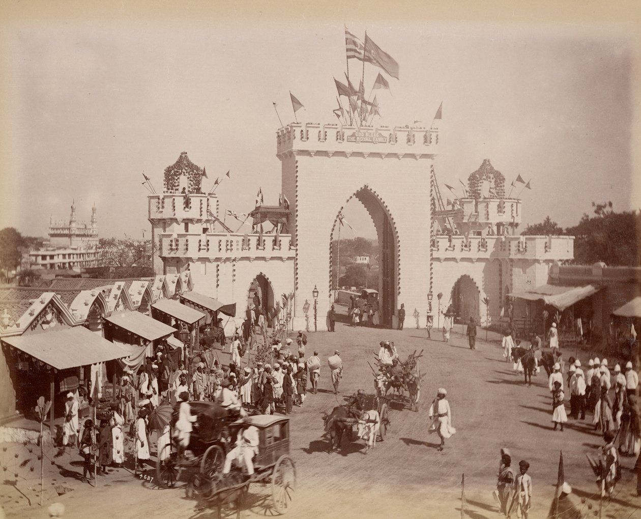 Stadspoort, Hyderabad door Lala Deen Dayal