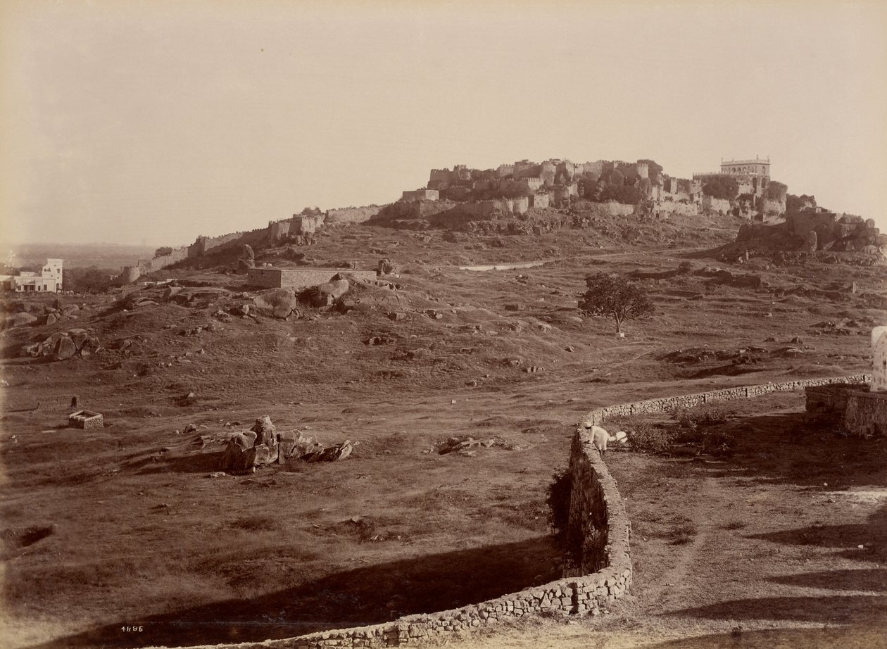 Golconda Fort door Lala Deen Dayal