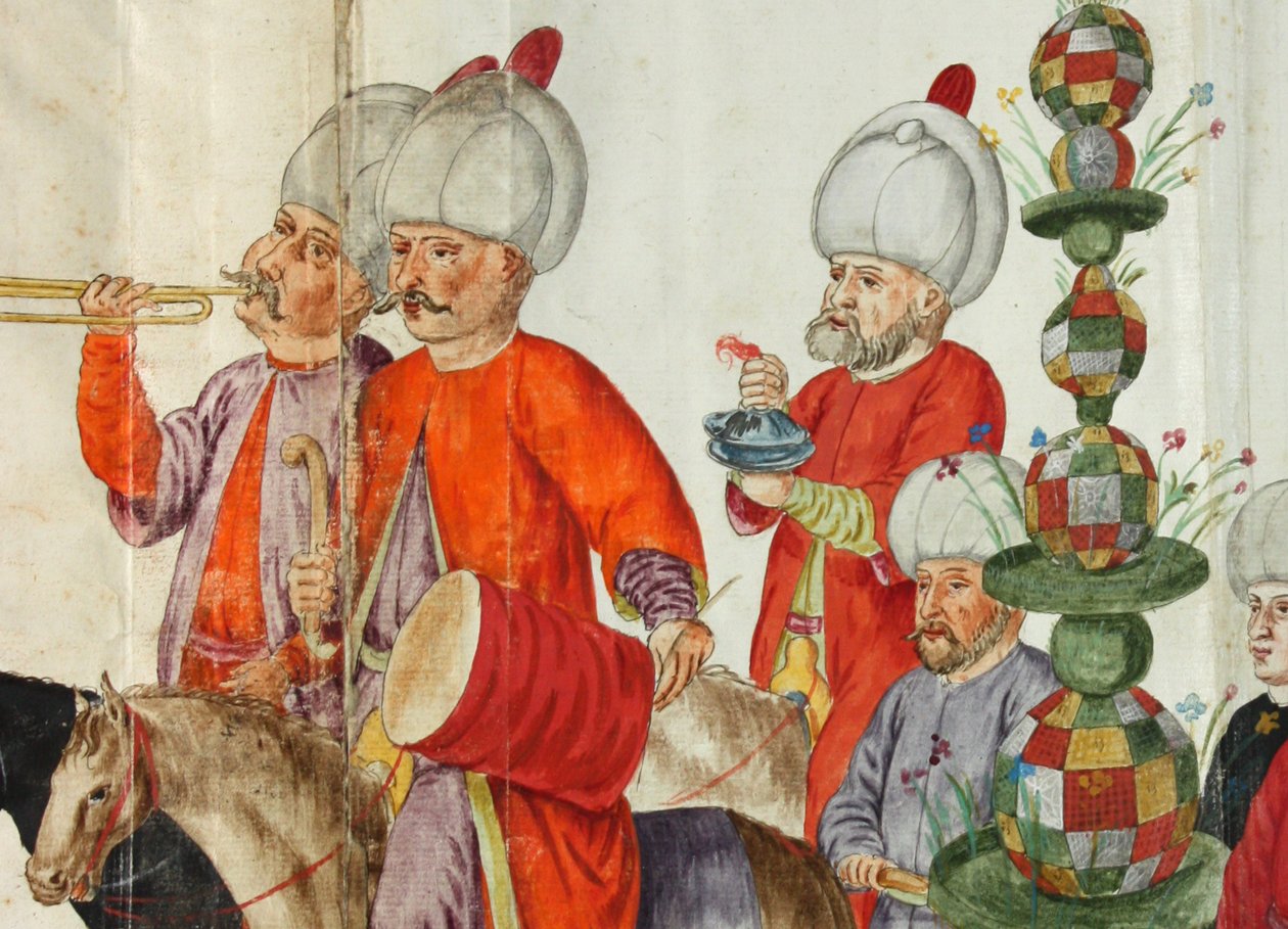 Illustratie uit Lambert de Vos Kostuumboek uit 1574, nu in de Staats- und Universitätsbibliothek Bremen door Lambert de Vos de Vos