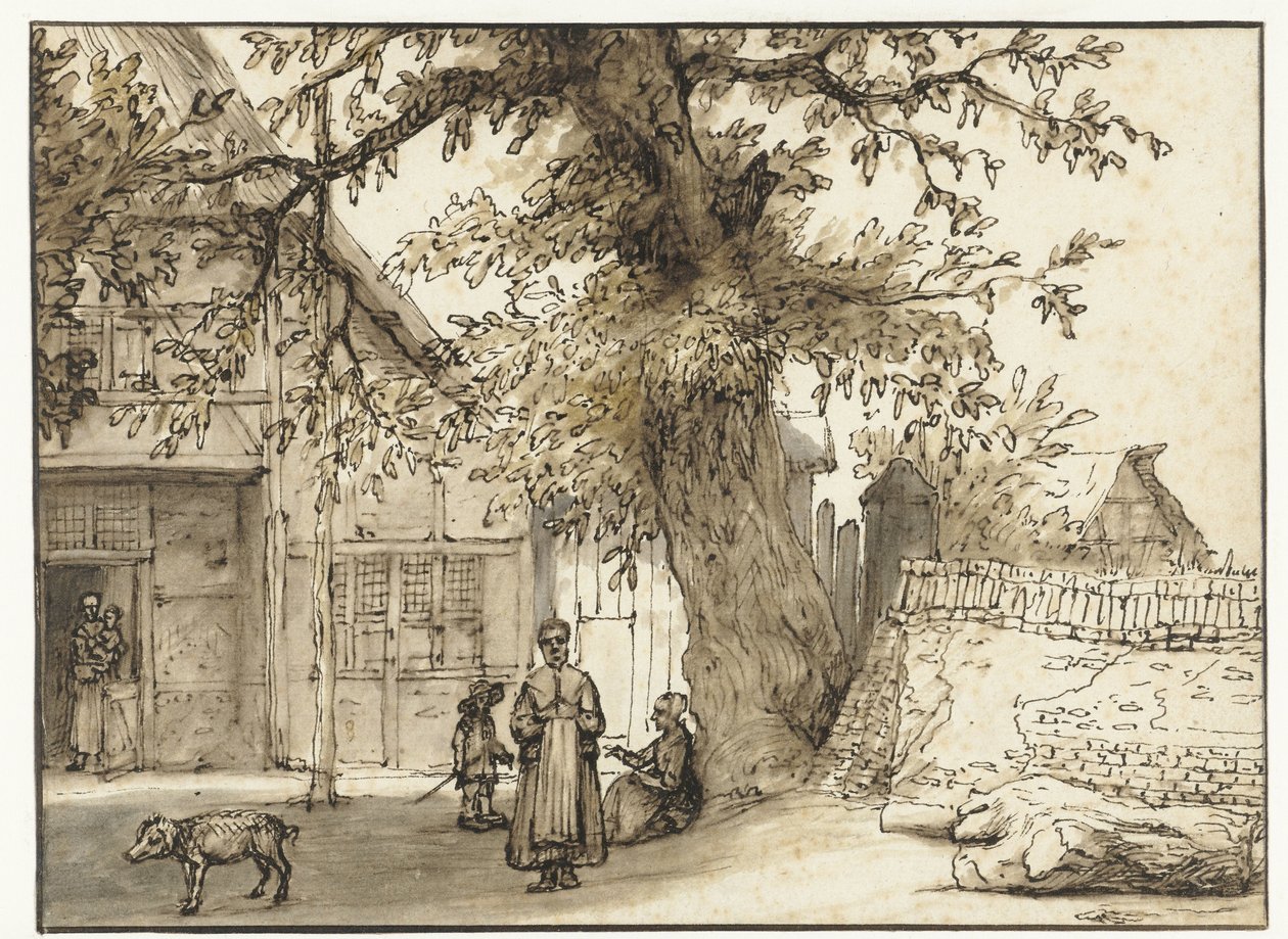 Herberg te Anrath door Lambert Doomer
