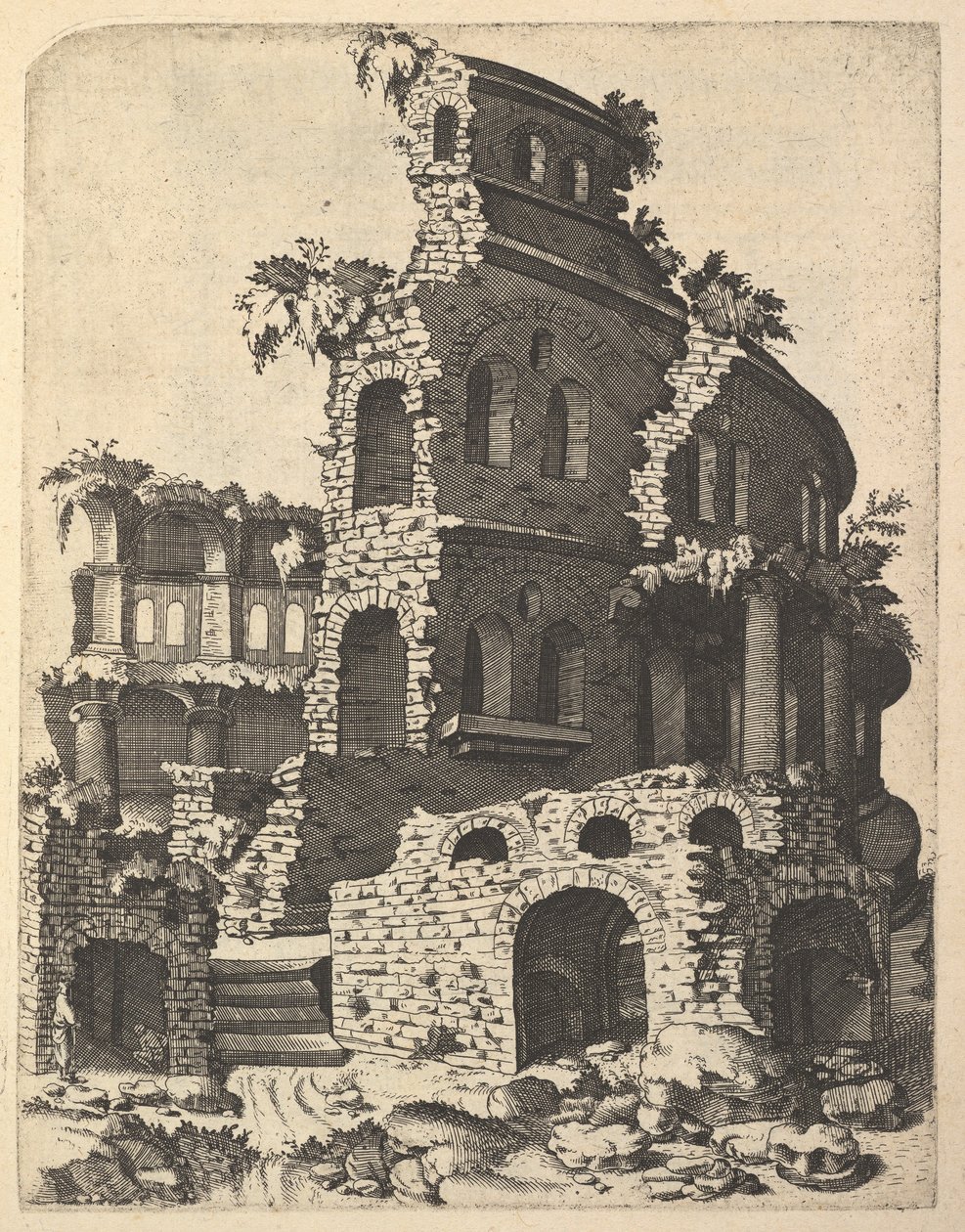 Ruïnes van een Basiliek uit de serie 