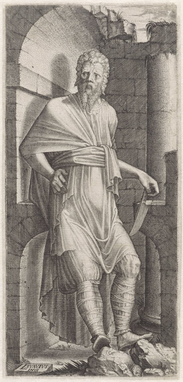 Apostel Bartolomeüs door Lambertus Suavius