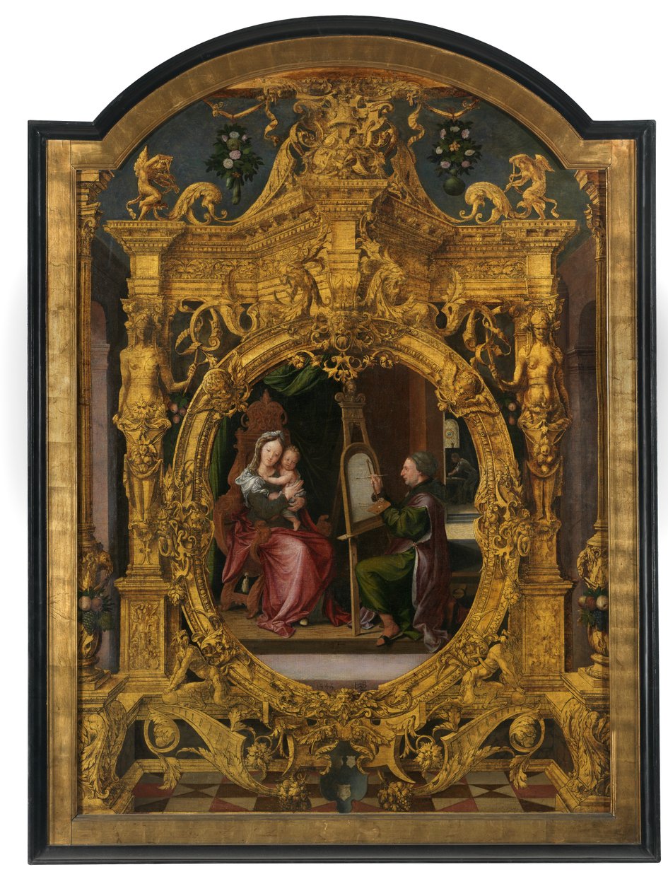 Sint Lucas schildert het portret van de Maagd door Lancelot Blondeel