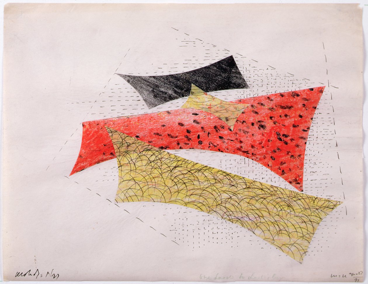 Abstracte samenstelling door Laszlo Moholy-Nagy