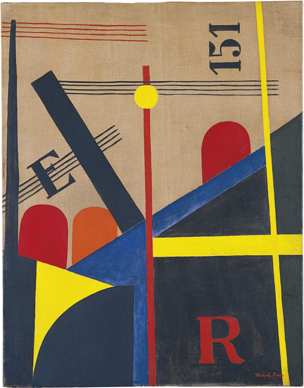 Groot Spoorschilderij, 1920 door Laszlo Moholy Nagy