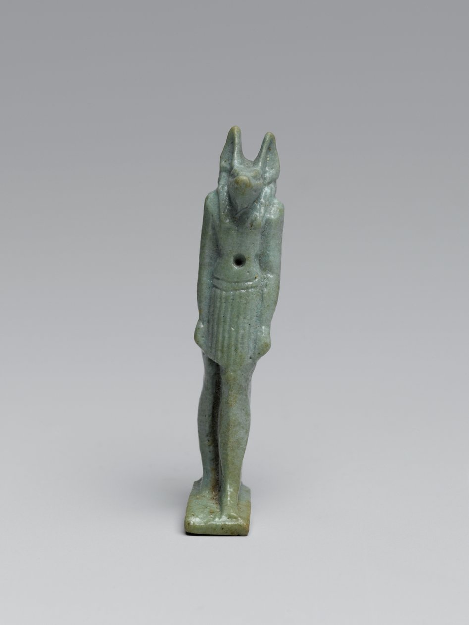 Staand figuur van Anubis, 665-332 v.Chr. door Late Period Egyptian