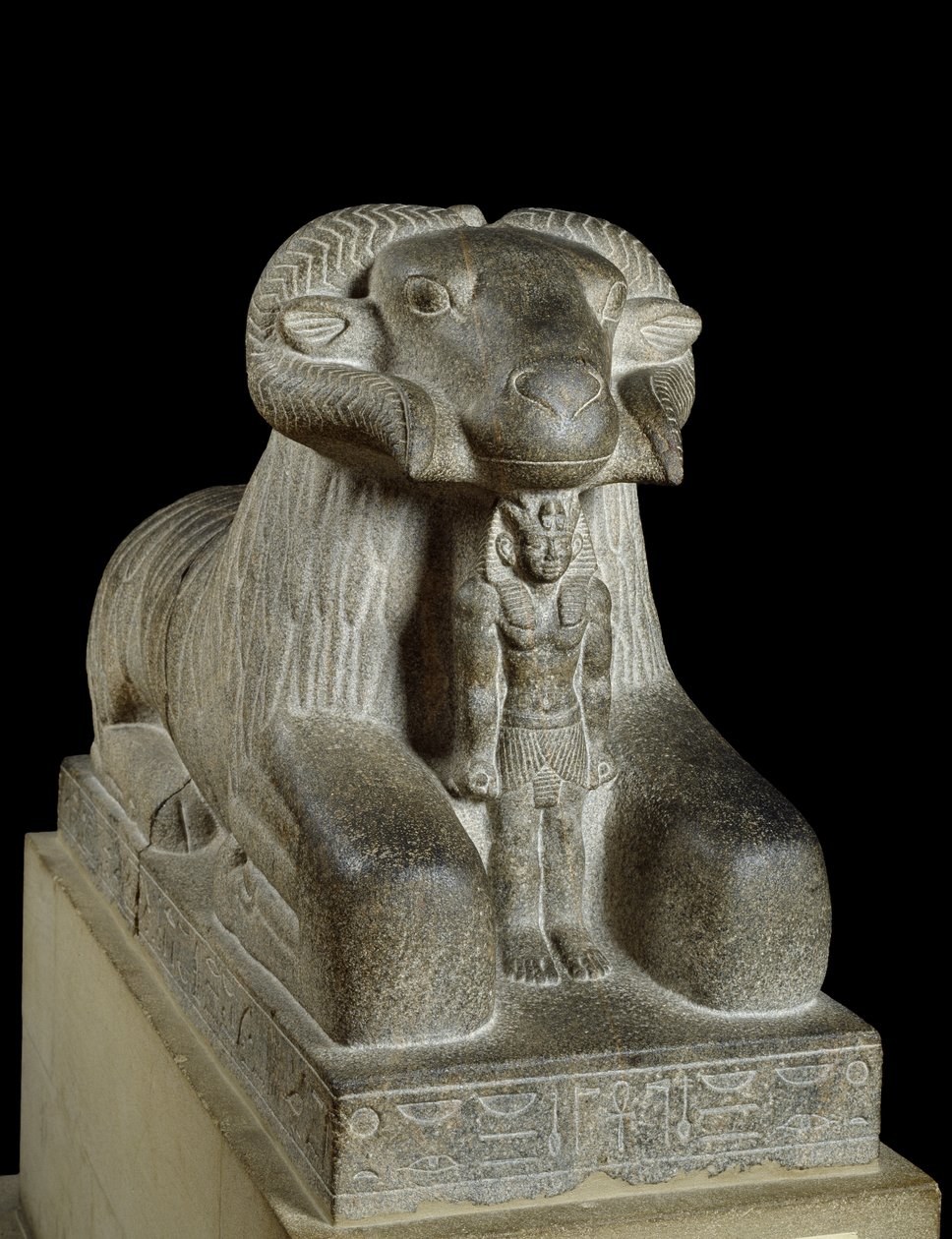 Standbeeld van de ram van Amon, ca. 680 v.Chr. door Late Period Egyptian