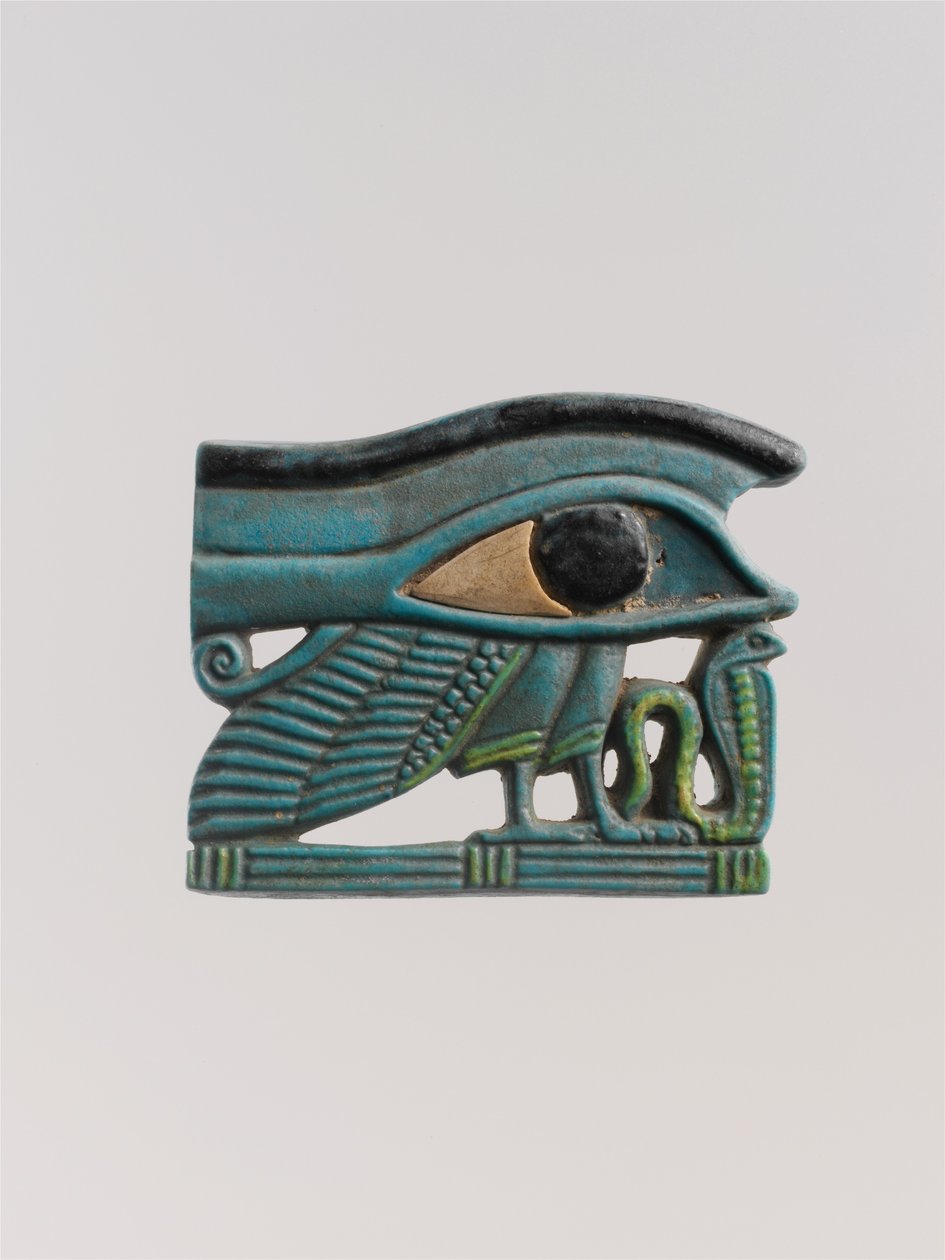 Wedjat oog amulet door Late Period Egyptian