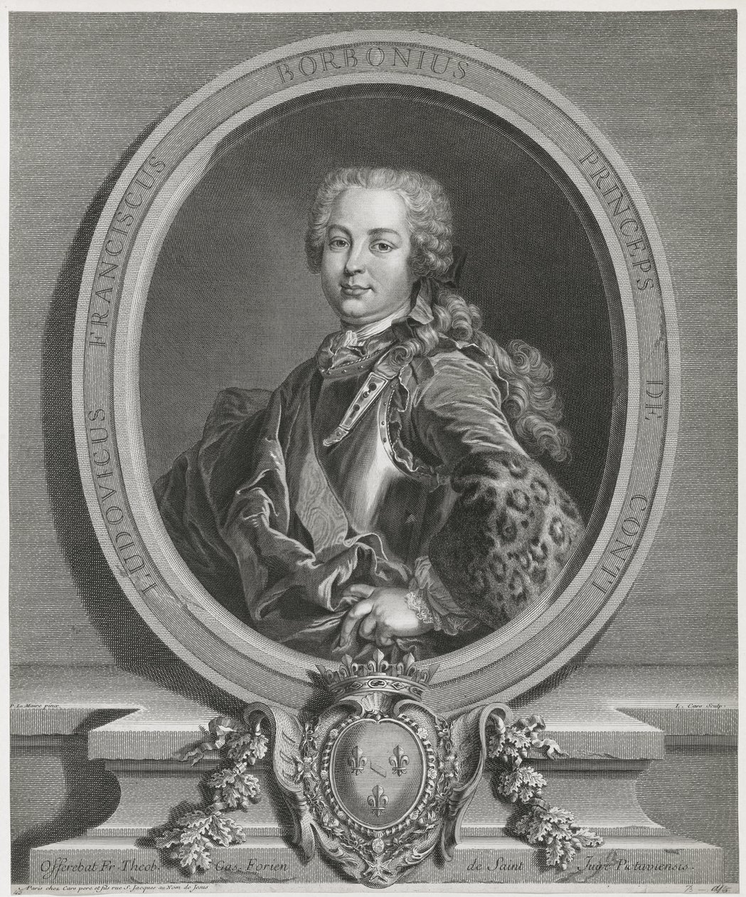 Laurent Cars - Louis François de Bourbon, prins van Conti door Laurent Cars