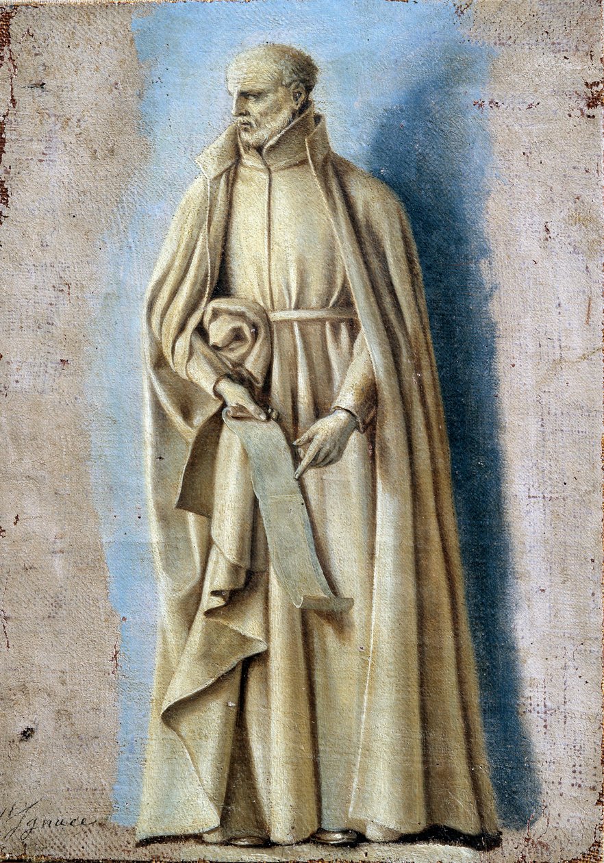 Sint Ignatius met een rol met de regels van zijn orde door Laurent de la Hyre