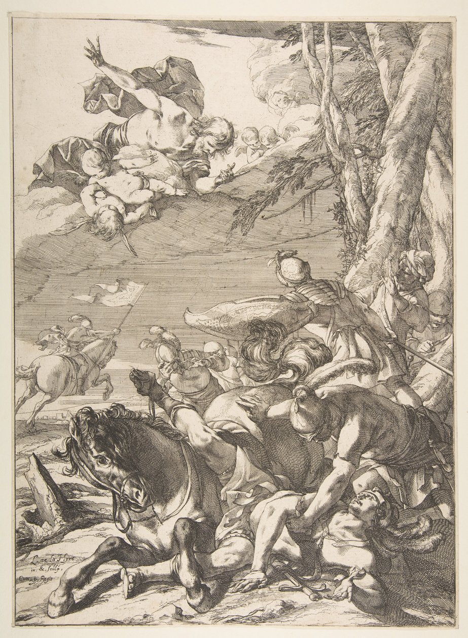 Bekering van St. Paulus door Laurent de la Hyre