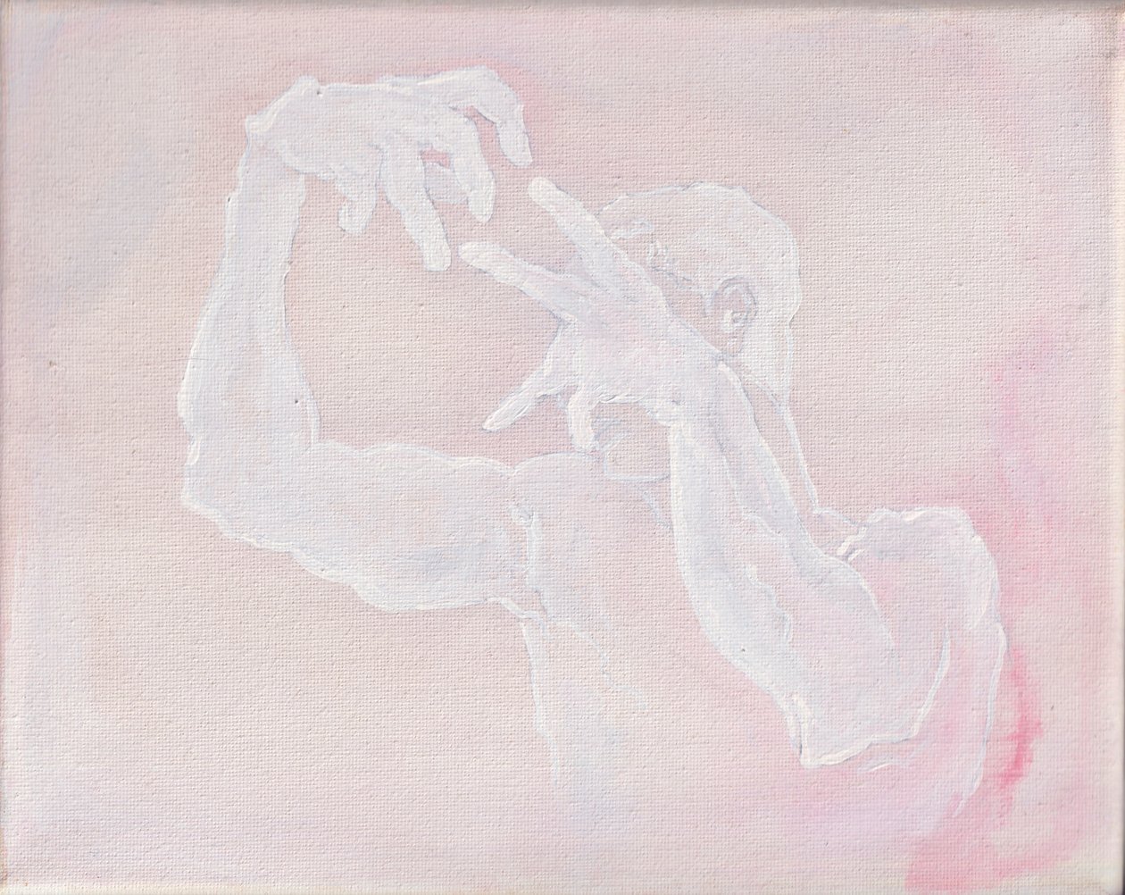 Sculpturaal, 2025 (acrylverf op doek) door Laurie Michaels