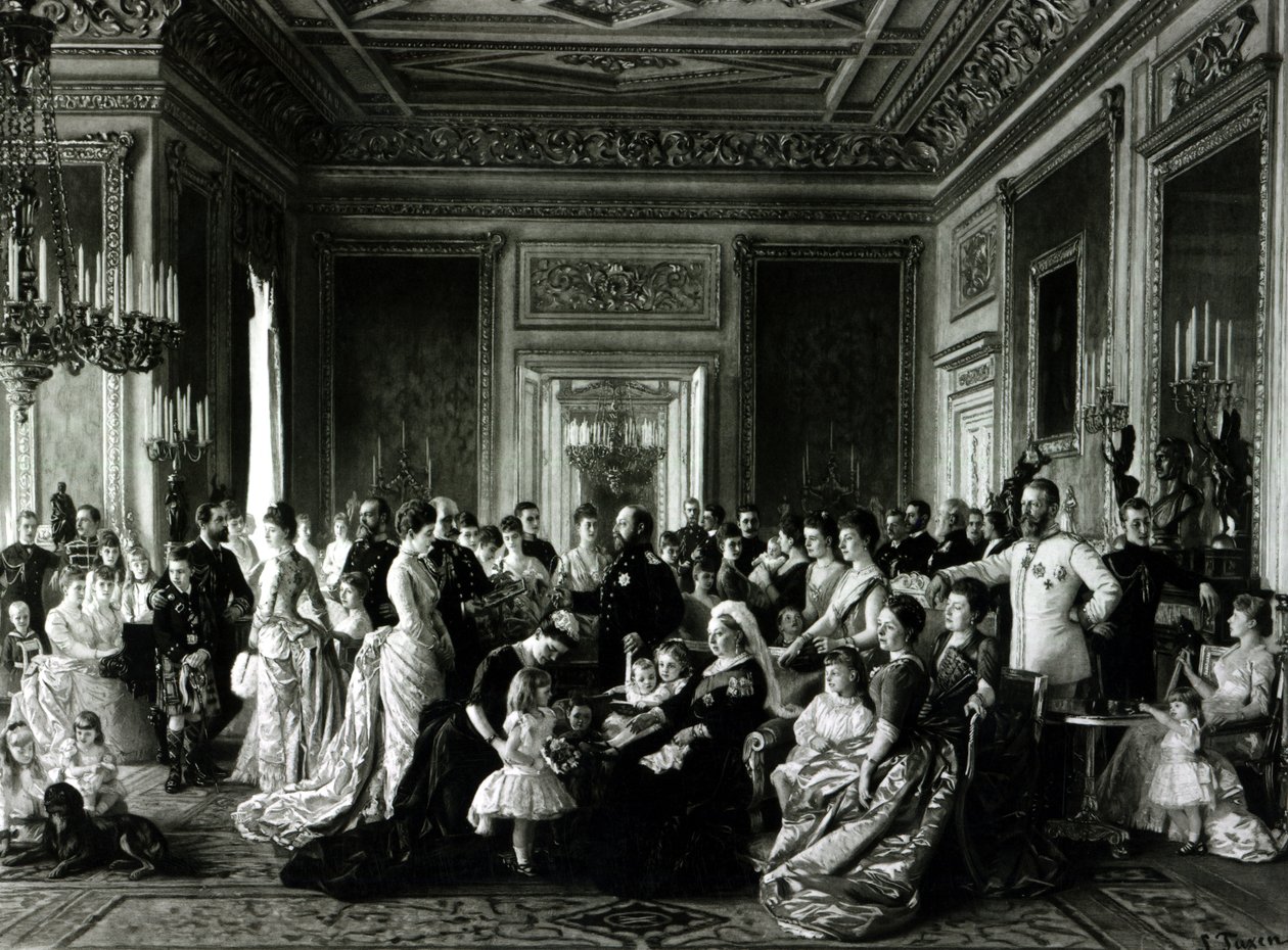 De familie van koningin Victoria door Laurits Regner Tuxen